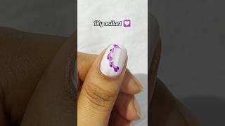 Viral diy nailart using safety pin 💟 #shorts #diynailart #shortnails #nailtutorial #naildesign