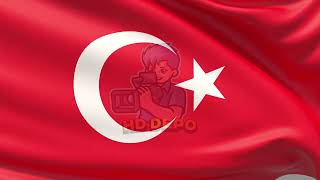 Dalgalanan Türk Bayrağı Uhd