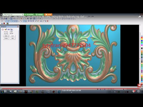 TyTyTran _Jdp_Artfom_cnc vẽ hoa lá tây bằng những lệnh cơ bản như sip d,alt z