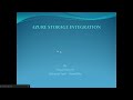 Azure Integration with Snowflake