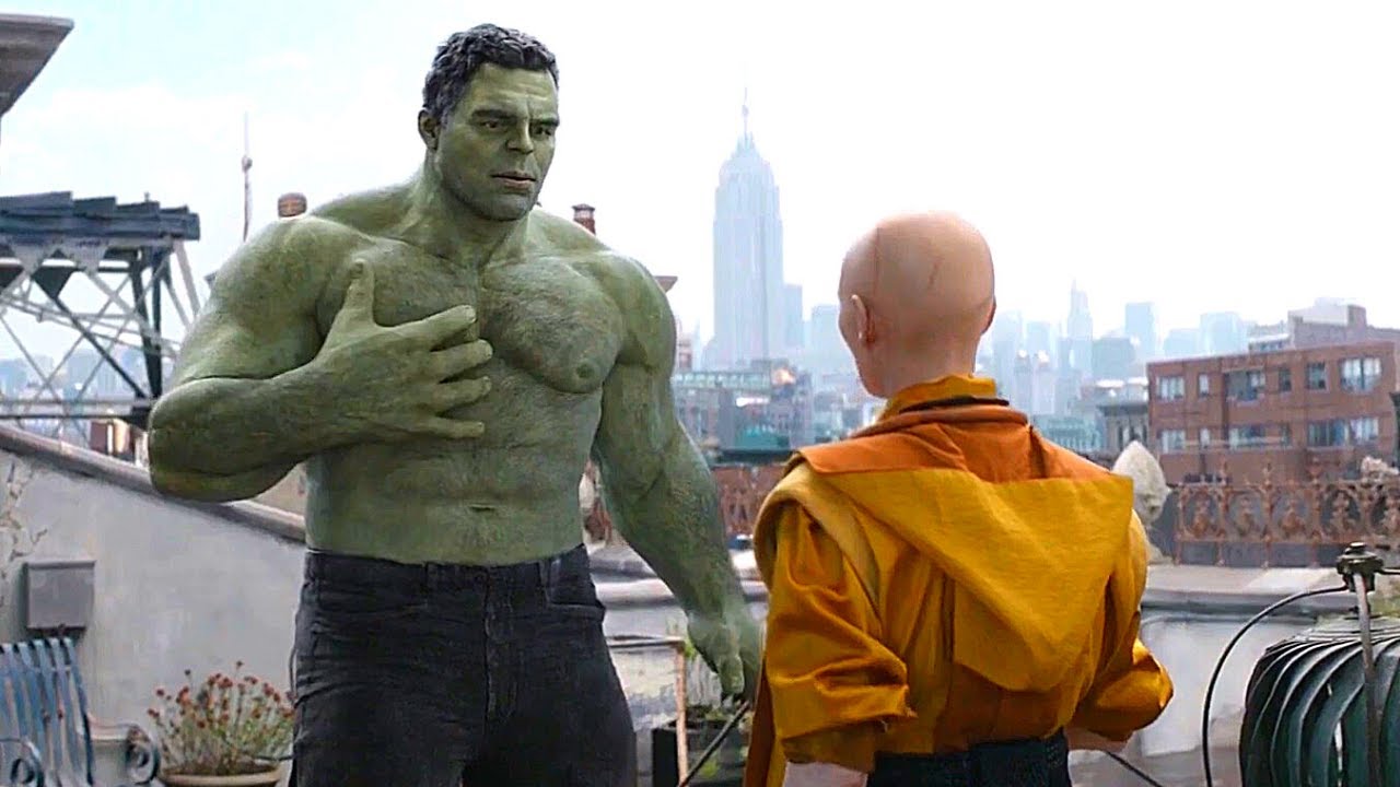 Hulk with The Ancient One In Endgame