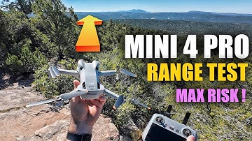 DJI Mini 4 Pro RANGE TEST - HOW FAR Will it GO?! - Fly More Combo PLUS Batteries and RC2