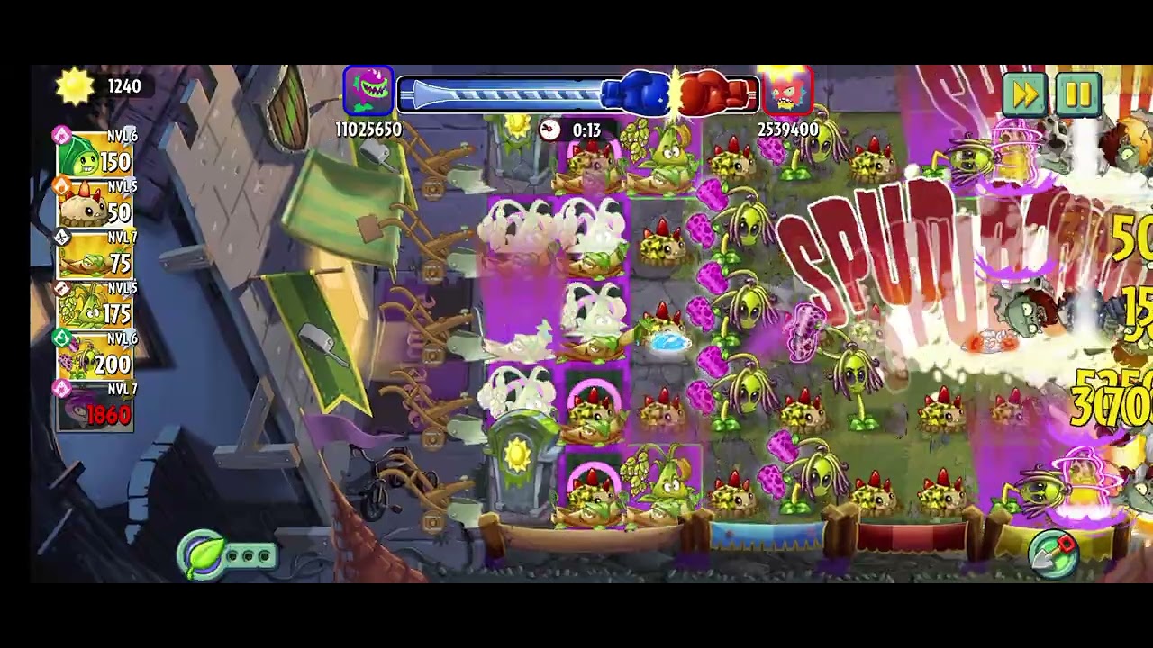 Vaina de zoja con mejoras 2026#PVZ2-Torneo de arena-Liga Jade-Puntajes de campeones