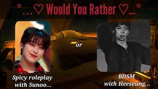 Kpop Game | Would You Rather . Enhypen edition soft to 18+ ㅋㅋㅋ screenshot 5