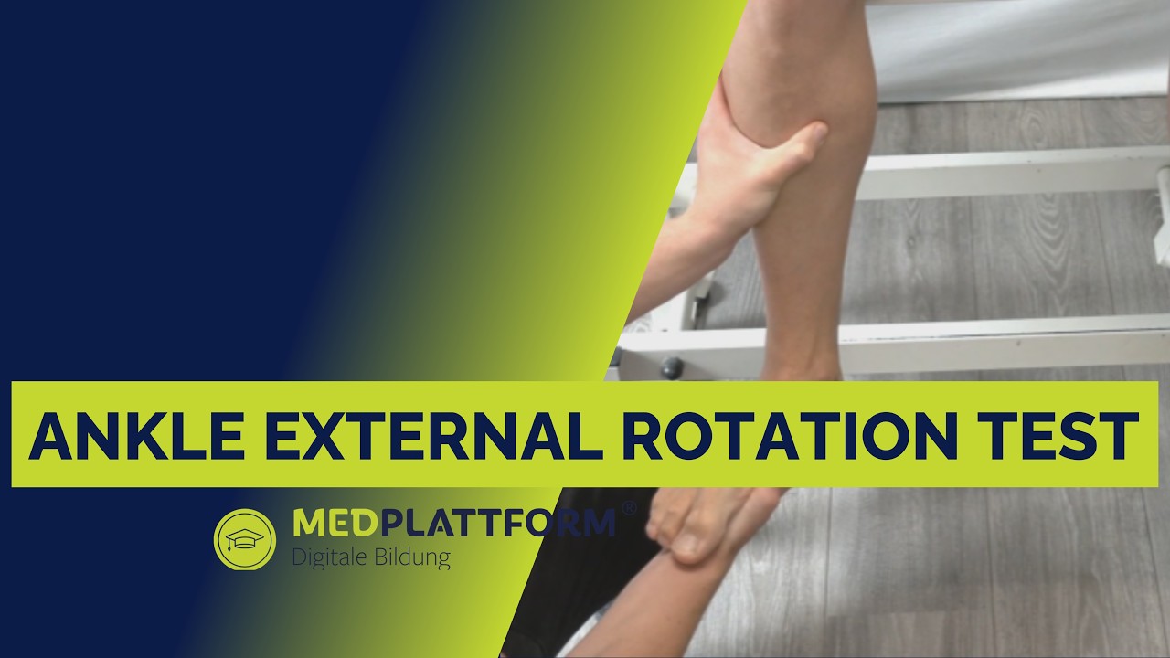 Ankle External Rotation Test - Sprunggelenk/Fuß - YouTube