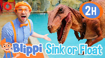 Blippi's Sink or Float with Stanley the Dinosaur | Educational Videos for Kids