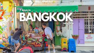 7 day introvert solo trip in Bangkok 🇹🇭 | temple, cafe, street food, fine dining, shopping