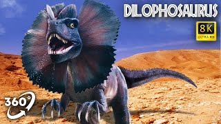 Vr Jurassic Encyclopedia - Dilophosaurus Dinosaur Facts 360 Education