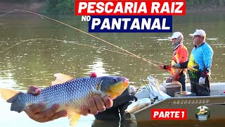 PESCARIA RAIZ COM VARINHA DE BAMBU NO RIO CUIABÁ, PANTANAL