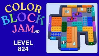 Color Block Jam Level 824 Solution Walkthrough