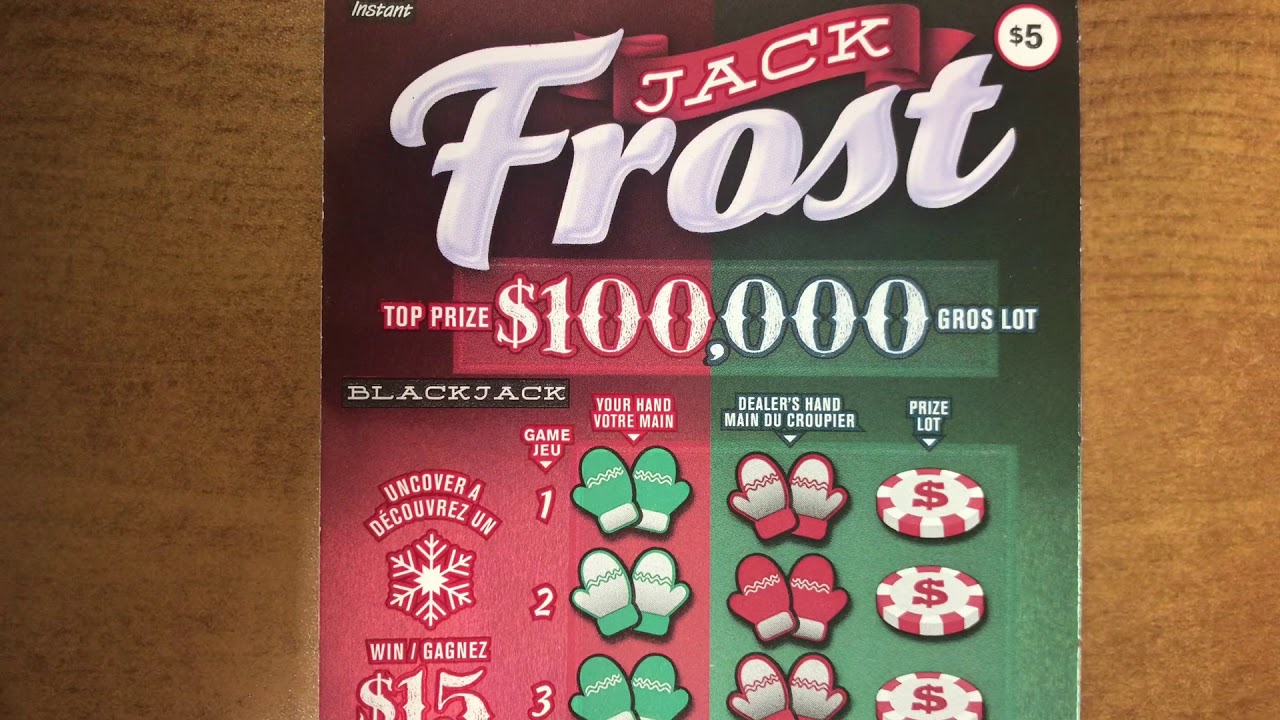 JACK FROST OLG INSTANT SCRATCH TICKET ONTARIO LOTTERY AND GAMING