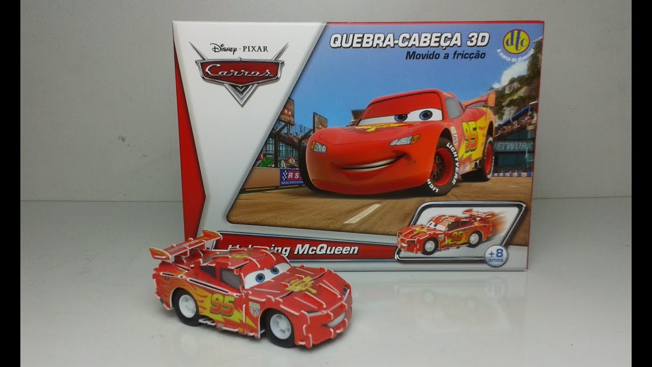 Brinquedo Quebra-Cabeça 3d Carros Disney - RED em Promoção na