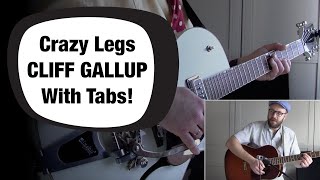 Rockabilly guitar lesson - Cliff Gallup - Crazy Legs