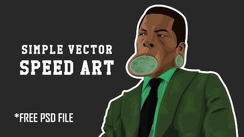 photoshop Speed art | simple vector *free psd file