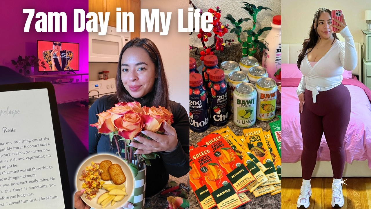 Day in my life | productive 7am Sunday reset, everyday makeup routine, weekly blowout + more