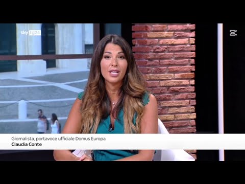 Skytg24. Claudia Conte portavoce di Domus Europa, Centro di Cooperazione per ricostruzione Ucraina