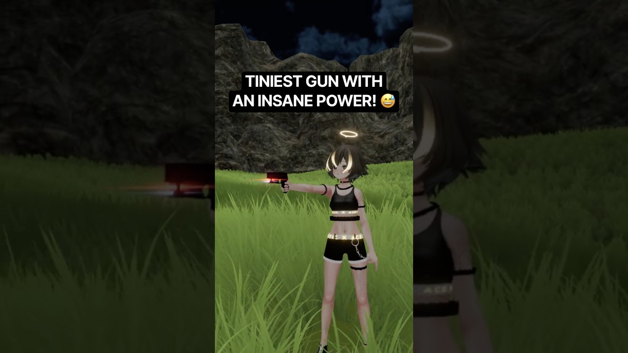 Tiniest gun with the craziest power! 😅
