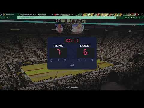 preview of Basketball game scoreboard