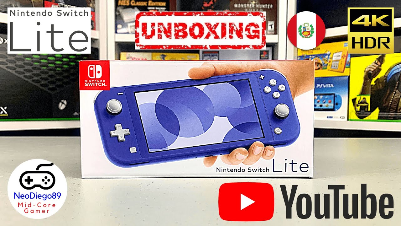  Nintendo Switch Lite - Blue : Videojuegos