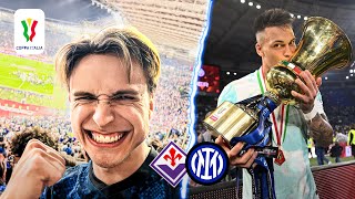 Fiorentina vs Inter | Finale Coppa Italia vlog 🏆🥇| LAUTARO fa impazzire la CURVA NORD 😱