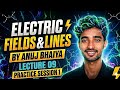 Electric Fields &amp; Lines: Practice Session 01 | Numerical Problems | Class 12 Physics