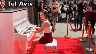 Africa (Toto) - Amazing Street Piano Performance in TEL AVIV | The crowd was singing and dancing!