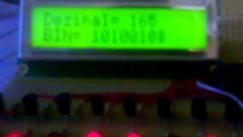 Atmega8 über I2C an PCF8574 LED-Platien