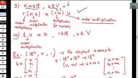 Linear Algebra Section 4.1 (first part)
