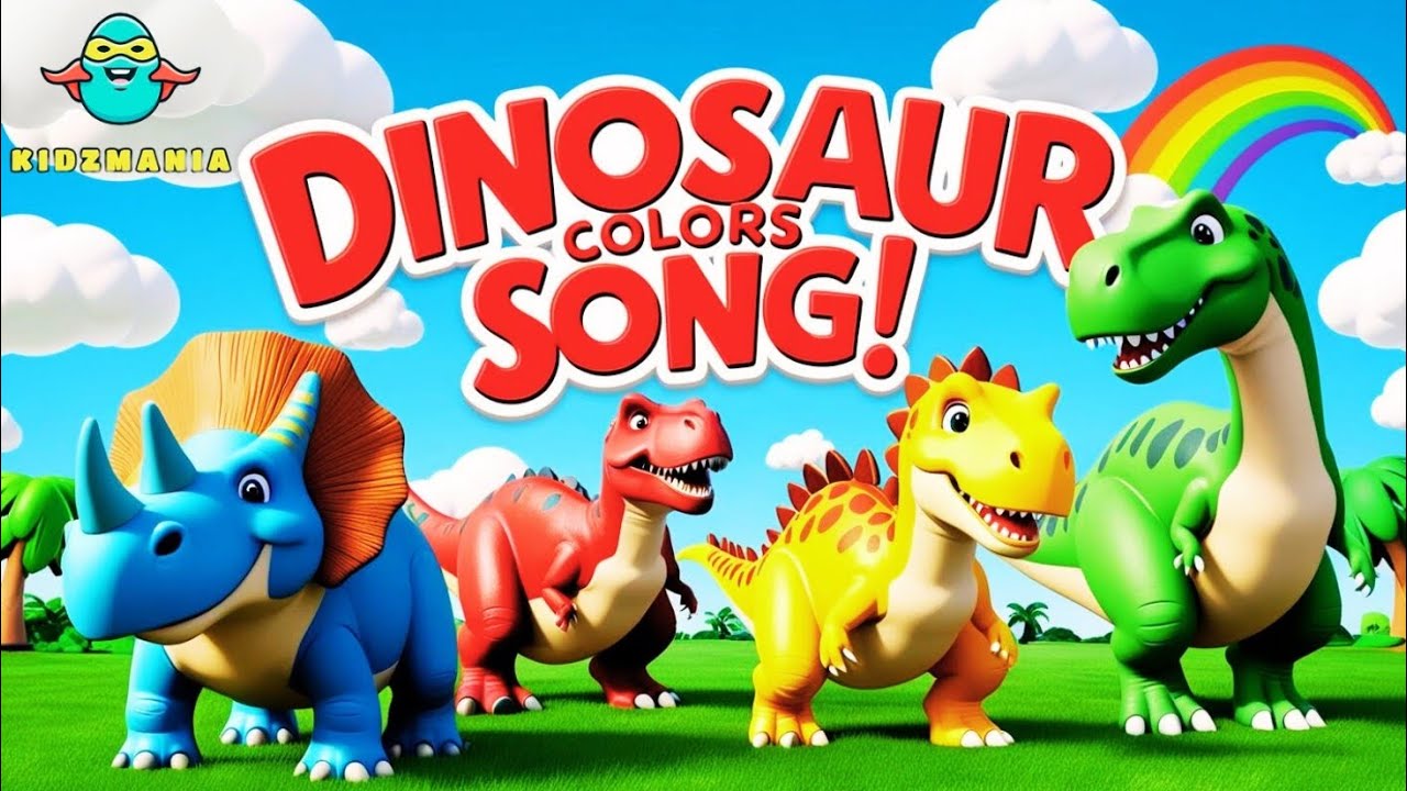 Colors For Kids | Colors Song with Dinosaurs | Learn Colors with T-Rex & Friends!"🦕🦖