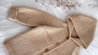 Kapüşonlu Bebek Hırkası Yapımı