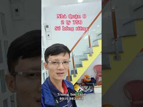 Chính chủ bán nhà Quận 8 hẻm 161 Bình Đông P14Q8. Nhà 1 lửng 3PN (có phòng dưới trệt) sổ hồng riêng