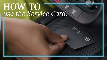 How-To: Using the Service Card.