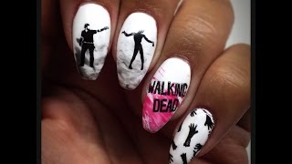 dead nail walking halloween stamping zombie