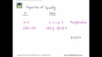 Properties of Equality 2 of 2   Multiplication, Division
