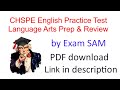 Chspe english practice test language arts preparation and review