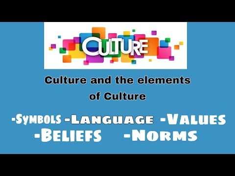 संस्कृति और संस्कृति के तत्व