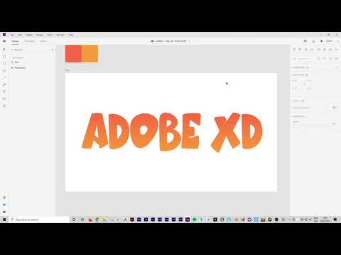 Adobe XD - Quick Tip - Adding a gradient to text