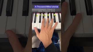 A Thousand Miles Easy Piano Tutorial