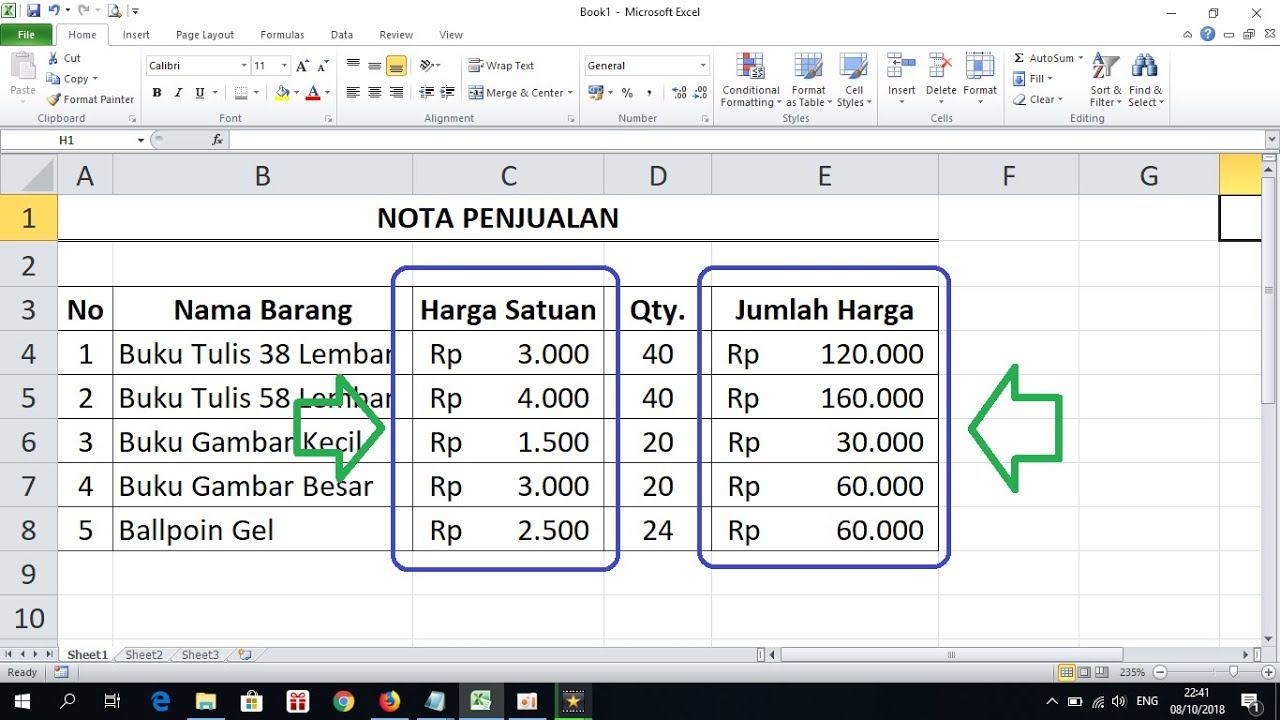 Cara Membuat 0 5 Di Excel