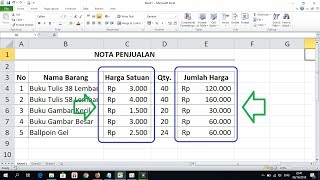 Cara Memberi Format Rupiah di Tabel Excel