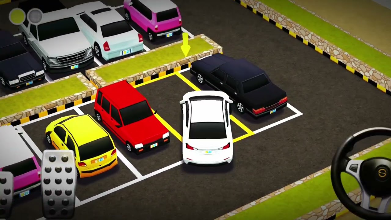 ASMR de estacionamiento de autos en tres etapas difíciles #CarParking #Car 