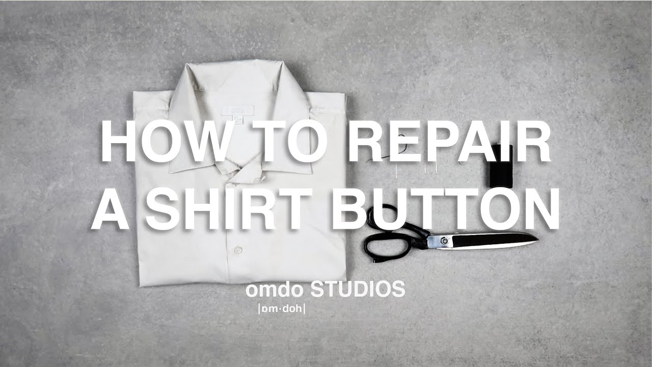 How to Hand Sew A Shirt Button in Under 5 Minutes YouTube