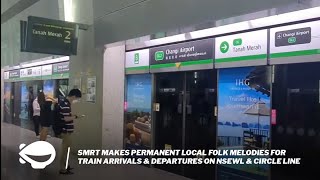 SMRT makes permanent local folk melodies for train arrivals & departures on NSEWL & Circle Line