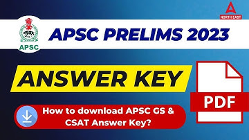 APSC Answer Key 2023 | How to download APSC GS & CSAT Answer Key?