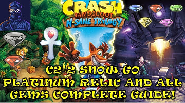 C2-2 Snow Go Platinum Relic All Gems (Red) Crash Bandicoot N. Sane Trilogy 100% Guide