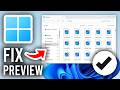 How To Fix Image Preview Image Not Showing In Windows - Step By Step