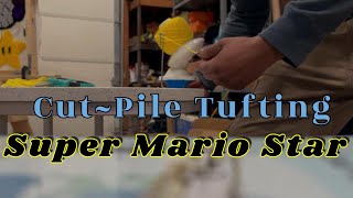 Tufting Super Mario Stars with Cut~pile!!