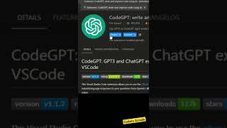 Using chat GPT in VS Code | #02 #chatGPT #vscode #lifehacks#youtubeshorts  #akramovdev#shots screenshot 4