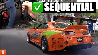 Building a Modern Day (Fast & Furious) 1994 Toyota Supra Turbo - Part 18 - Sequential Trans Swap!