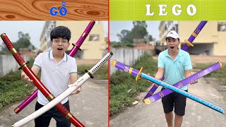 HẢI CỦ CẢI THẮNG TÊ TÊ THỬ THÁCH 24H LẮP KIẾM LEGO ZORO ONE PIECE